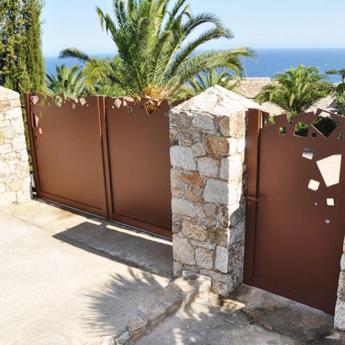 Potail à battants avec portillon